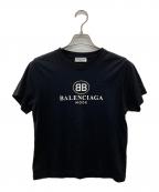BALENCIAGAバレンシアガ）の古着「BBロゴTシャツ/504156」｜ブラック