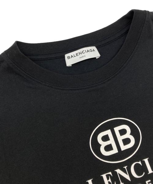 BALENCIAGA（バレンシアガ）BALENCIAGA (バレンシアガ) BBロゴTシャツ/504156 ブラック サイズ:ＸＬの古着・服飾アイテム