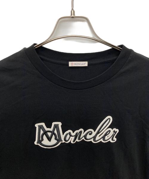 MONCLER（モンクレール）MONCLER (モンクレール) Heren Varsity Logo Tee/K10918C00011 ブラック サイズ:Ｌの古着・服飾アイテム