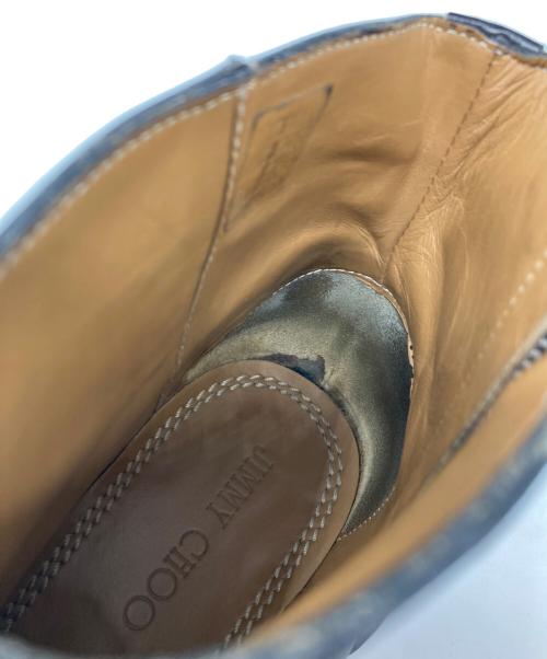 JIMMY CHOO（ジミーチュウ）JIMMY CHOO (ジミーチュウ) サイドジップブーツ ブラック サイズ:42の古着・服飾アイテム