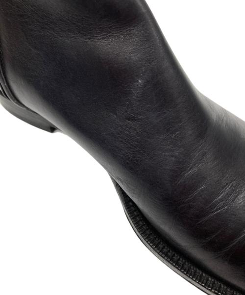 JIMMY CHOO（ジミーチュウ）JIMMY CHOO (ジミーチュウ) サイドジップブーツ ブラック サイズ:42の古着・服飾アイテム