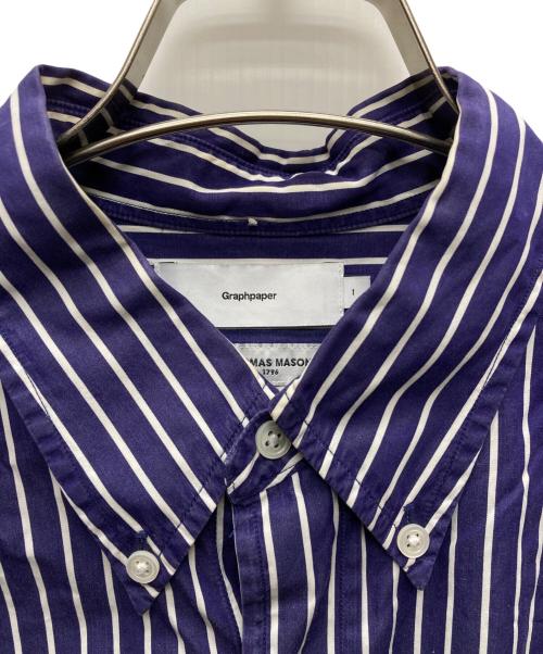Graphpaper（グラフペーパー）Graphpaper (グラフペーパー) THOMAS MASON (トーマスメイソン) ボタンダウンシャツ ネイビー サイズ:SIZE 1の古着・服飾アイテム