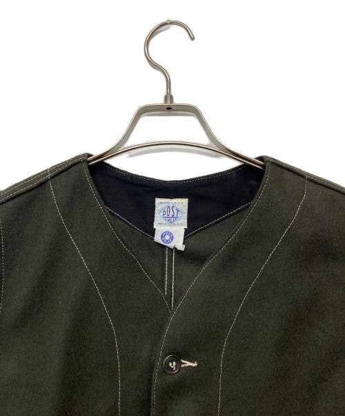 POST O'ALLS（ポストオーバーオールズ）POST O'ALLS (ポストオーバーオールズ) ウールベスト オリーブ サイズ:Mの古着・服飾アイテム