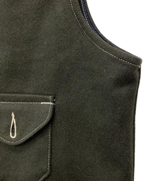 POST O'ALLS（ポストオーバーオールズ）POST O'ALLS (ポストオーバーオールズ) ウールベスト オリーブ サイズ:Mの古着・服飾アイテム