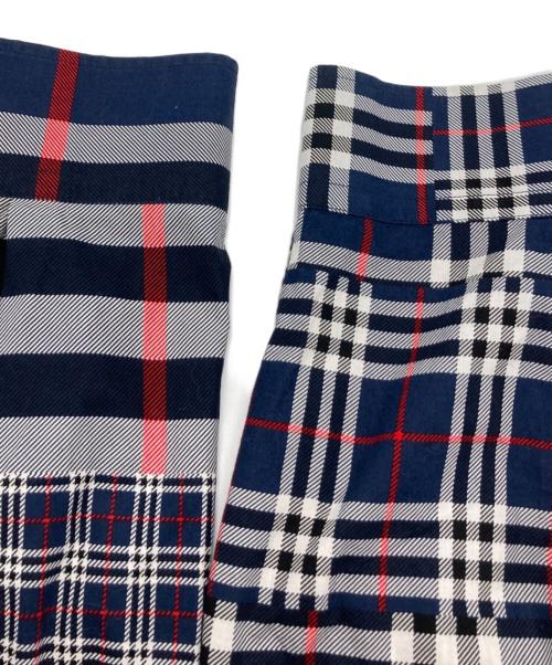 BURBERRY（バーバリー）BURBERRY (バーバリー) ランダムチェック フロントポケットシャツ/8018570 ネイビー サイズ:Mの古着・服飾アイテム