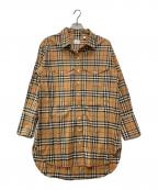 BURBERRY LONDONバーバリーロンドン）の古着「Riccardo Tisci ノバチェック シャツ」｜ベージュ