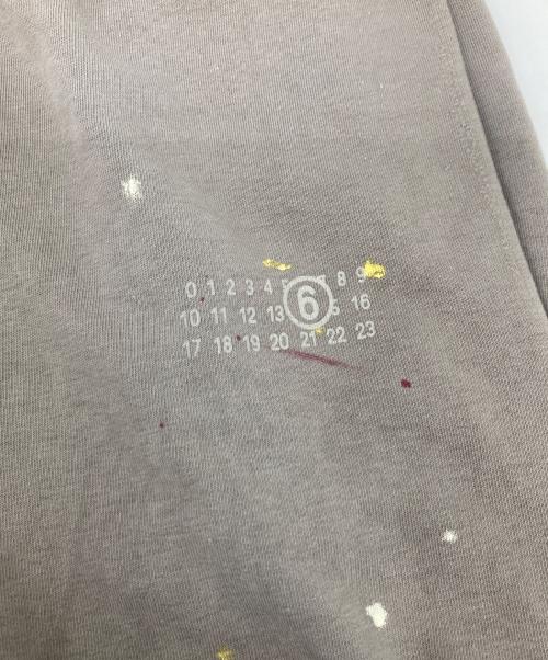 MM6 Maison Margiela（エムエムシックスメゾンマルジェラ）MM6 Maison Margiela (エムエムシックスメゾンマルジェラ) ペイントスウェットパンツ グレー サイズ:ＸＳの古着・服飾アイテム