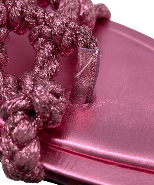 JIMMY CHOO（ジミーチュウ）JIMMY CHOO (ジミーチュウ) IZOBEL SANDAL ピンク サイズ:24.5cmの古着・服飾アイテム
