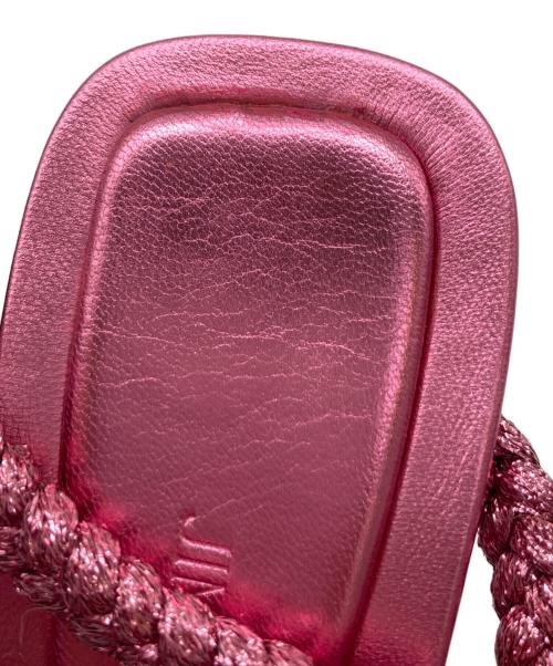 JIMMY CHOO（ジミーチュウ）JIMMY CHOO (ジミーチュウ) IZOBEL SANDAL ピンク サイズ:24.5cmの古着・服飾アイテム