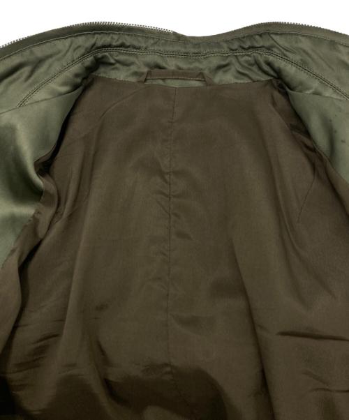 NEIL BARRETT（ニールバレット）NEIL BARRETT (ニールバレット) ダブルジップサテンボンバージャケット オリーブ サイズ:XXSの古着・服飾アイテム