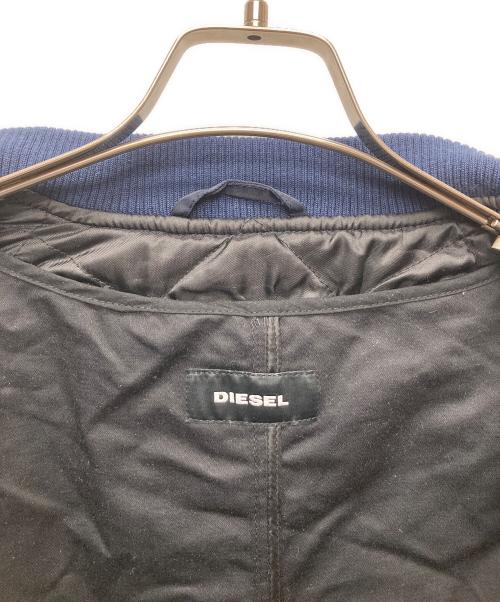 DIESEL（ディーゼル）DIESEL (ディーゼル) MA-1ドッキングモッズコート ネイビー×ブラック サイズ:Mの古着・服飾アイテム