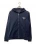 PRADA（プラダ）の古着「トライアングルロゴジップパーカー/UJL19A」｜ネイビー