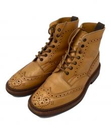 Tricker's（トリッカーズ）の古着「ウィングチップブーツ」｜ブラウン