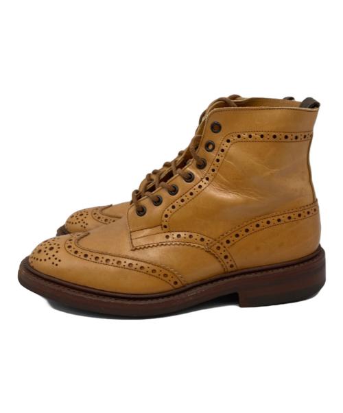 Tricker's（トリッカーズ）Tricker's (トリッカーズ) ウィングチップブーツ ブラウン サイズ:8.5の古着・服飾アイテム