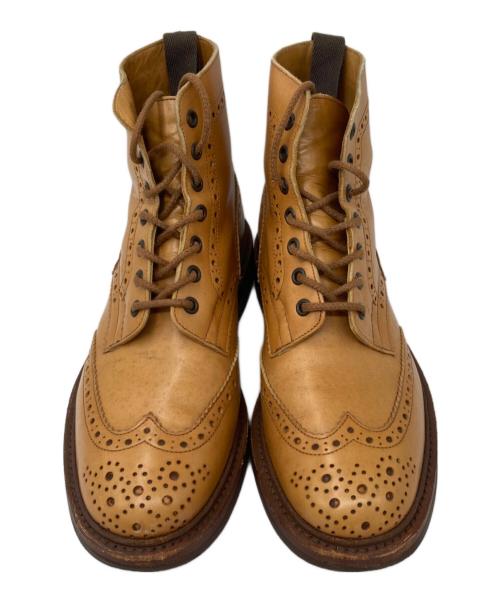 Tricker's（トリッカーズ）Tricker's (トリッカーズ) ウィングチップブーツ ブラウン サイズ:8.5の古着・服飾アイテム