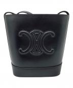 CELINEセリーヌ）の古着「スモール バケット キュイル トリオンフ」｜ブラック