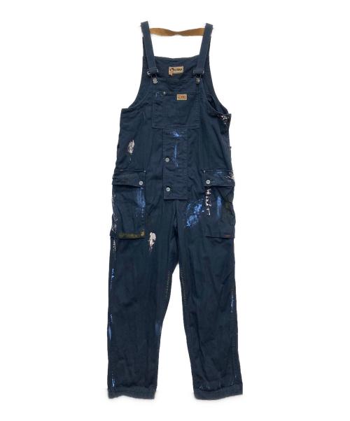 NIGEL CABOURN LYBRO（ナイジェルケーボン ライブロ）NIGEL CABOURN LYBRO (ナイジェルケーボン ライブロ) ペインターオーバーオール ネイビー サイズ:48の古着・服飾アイテム