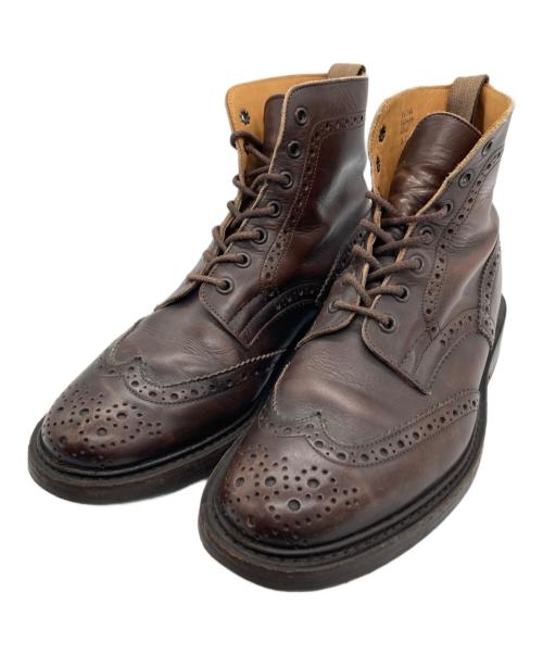 Tricker's（トリッカーズ）Tricker's (トリッカーズ) STOWウィングチップブーツ ブラウン サイズ:26.5cmの古着・服飾アイテム