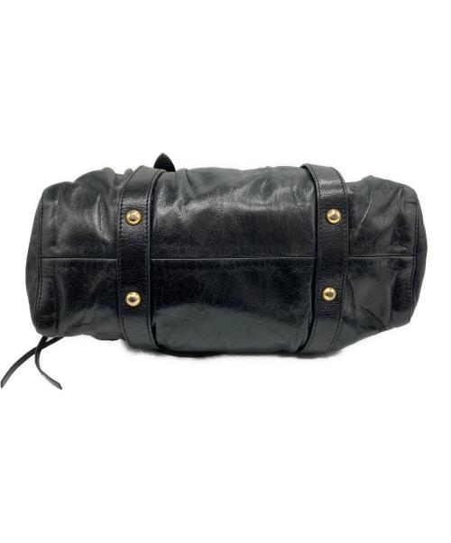 MIU MIU（ミュウミュウ）MIU MIU (ミュウミュウ) ヴィッテロルクスハンドバッグ ブラックの古着・服飾アイテム