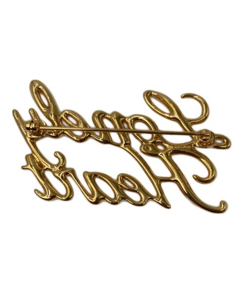 JIL SANDER（ジルサンダー）JIL SANDER (ジルサンダー) Lonely Heartモチーフピン ゴールドの古着・服飾アイテム