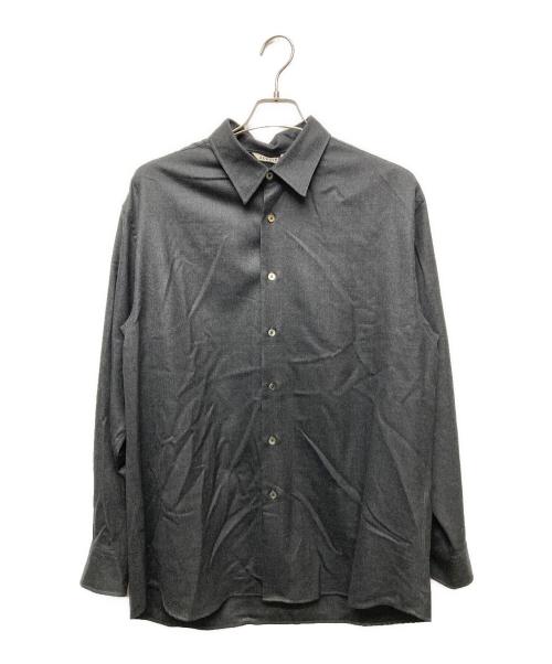 AURALEE（オーラリー）AURALEE (オーラリー) SUPER LIGHT WOOL SHIRT グレー サイズ:4の古着・服飾アイテム