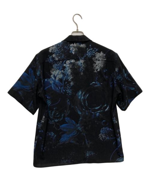 LAD MUSICIAN（ラッドミュージシャン）LAD MUSICIAN (ラッドミュージシャン) SPUN LAWN MONE HANA OPEN COLLAR SHORT SLEEVE SHIRT/2125-156 ブラック サイズ:42の古着・服飾アイテム