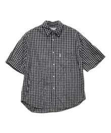 COOTIE PRODUCTIONS（クーティープロダクツ）の古着「Check S/S Shirt」｜ブラック
