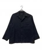 COMOLIコモリ）の古着「カシミヤ和紙シャツジャケット」｜ブラック