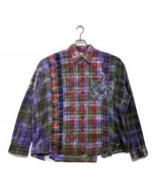Rebuild by Needles（リビルドバイニードルス）の古着「Flannel Shirt 7Cut/KP272」｜パープル
