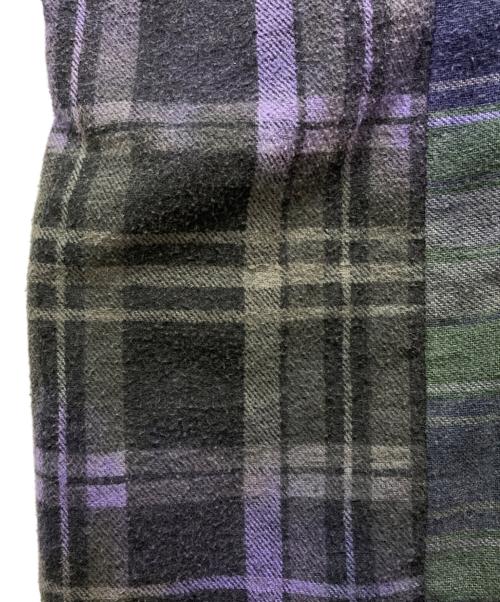 Rebuild by Needles（リビルドバイニードルス）Rebuild by Needles (リビルドバイニードルス) Flannel Shirt 7Cut/KP272 パープル サイズ:不明の古着・服飾アイテム