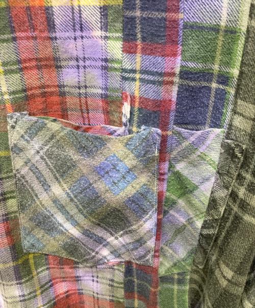 Rebuild by Needles（リビルドバイニードルス）Rebuild by Needles (リビルドバイニードルス) Flannel Shirt 7Cut/KP272 パープル サイズ:不明の古着・服飾アイテム
