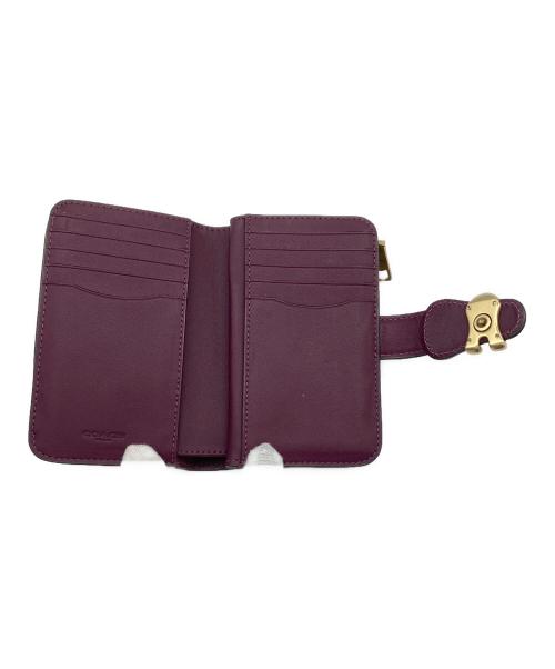 COACH（コーチ）COACH (コーチ) タビー ミディアム ウォレット/CA193 パープルの古着・服飾アイテム