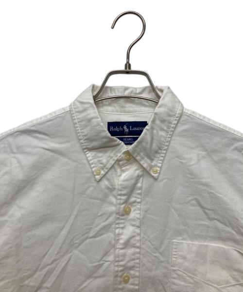 RALPH LAUREN（ラルフローレン）RALPH LAUREN (ラルフローレン) BEAMS (ビームス) 別注裾ポニー オックスフォードシャツ ホワイト サイズ:L/Gの古着・服飾アイテム