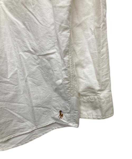 RALPH LAUREN（ラルフローレン）RALPH LAUREN (ラルフローレン) BEAMS (ビームス) 別注裾ポニー オックスフォードシャツ ホワイト サイズ:L/Gの古着・服飾アイテム