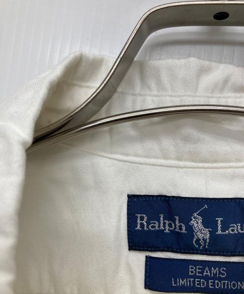 RALPH LAUREN（ラルフローレン）RALPH LAUREN (ラルフローレン) BEAMS (ビームス) 別注裾ポニー オックスフォードシャツ ホワイト サイズ:L/Gの古着・服飾アイテム