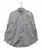 RALPH LAUREN×BEAMSラルフローレン×ビームス）の古着「別注裾ポニー ストライプシャツ」｜ブルー