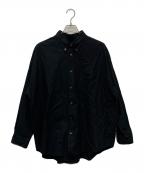 MARKAWAREマーカウェア）の古着「POLO COLLAR TENT SHIRT/A21A-09SH02C」｜ブラック