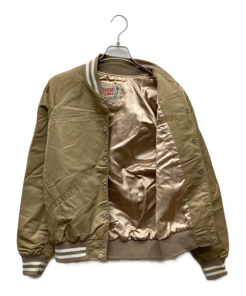 Hysteric Glamour（ヒステリックグラマー）Hysteric Glamour (ヒステリックグラマー) バックアーチロゴ HYSTERIC-G 刺繍 ナイロン スタジャン/02171AB14 ベージュ サイズ:Ｍの古着・服飾アイテム