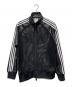 adidas originals（アディダスオリジナル）の古着「Pride Faux Leather Mesh Tracksuit Jacket/JY2016」｜ブラック