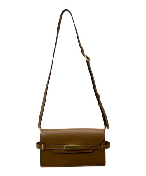 POLO RALPH LAUREN（ポロ・ラルフローレン）POLO RALPH LAUREN (ポロ・ラルフローレン) ベルテッドショルダークラッチバック ブラウンの古着・服飾アイテム