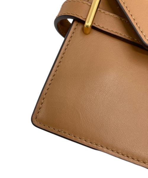 POLO RALPH LAUREN（ポロ・ラルフローレン）POLO RALPH LAUREN (ポロ・ラルフローレン) ベルテッドショルダークラッチバック ブラウンの古着・服飾アイテム