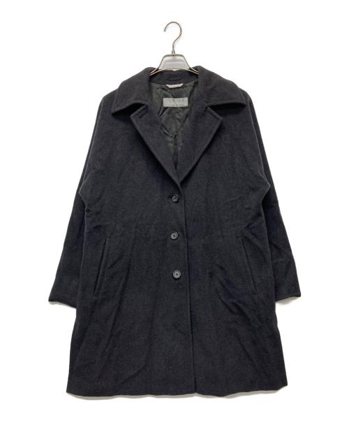 MaxMara（マックスマーラ）MaxMara (マックスマーラ) ウールロングコート ブラウン サイズ:40の古着・服飾アイテム