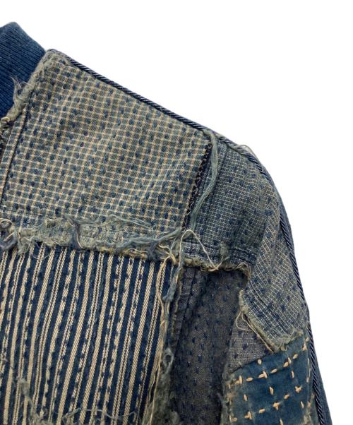 KAPITAL（キャピタル）KAPITAL (キャピタル) BORO×IDG裏毛 2TONE BIGスウェット インディゴ サイズ:1の古着・服飾アイテム