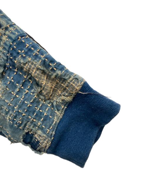 KAPITAL（キャピタル）KAPITAL (キャピタル) BORO×IDG裏毛 2TONE BIGスウェット インディゴ サイズ:1の古着・服飾アイテム