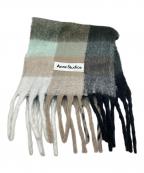 Acne studiosアクネ ストゥディオス）の古着「チェックアルパカウールマフラー」｜グリーン