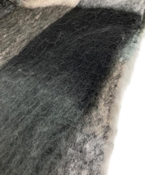 Acne studios（アクネ ストゥディオス）Acne studios (アクネ ストゥディオス) チェックアルパカウールマフラー グリーンの古着・服飾アイテム