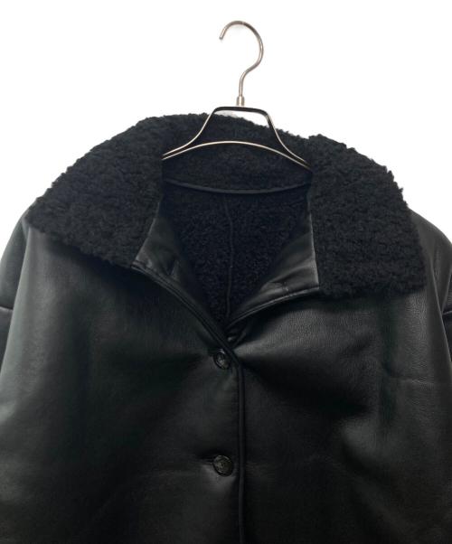 RIM.ARK（リムアーク）RIM.ARK (リムアーク) ボアドッキングミドルコート ブラック サイズ:FREEの古着・服飾アイテム