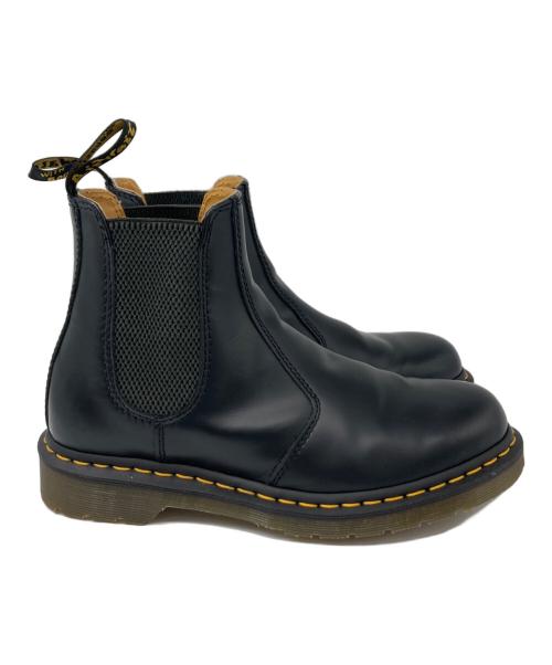Dr.Martens（ドクターマーチン）Dr.Martens (ドクターマーチン) YELLOW STITCH サイドゴア チェルシーブーツ ブラック サイズ:UK7の古着・服飾アイテム