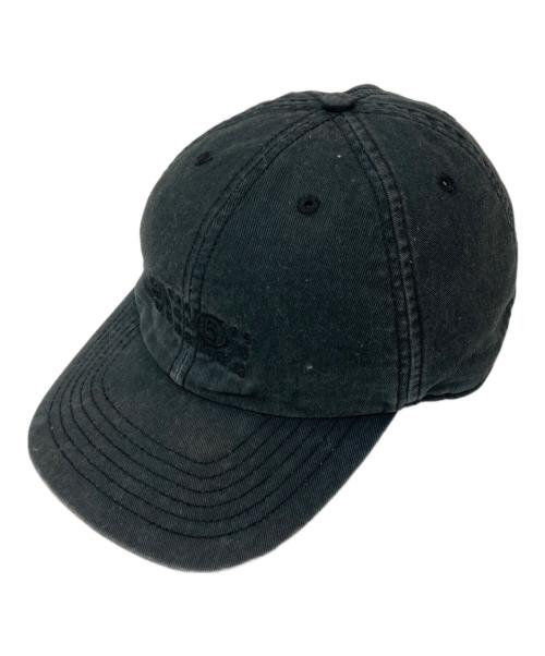 MM6 Maison Margiela（エムエムシックスメゾンマルジェラ）MM6 Maison Margiela (エムエムシックスメゾンマルジェラ) ベースボールキャップ ブラックの古着・服飾アイテム