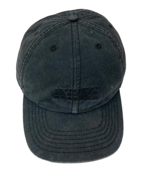 MM6 Maison Margiela（エムエムシックスメゾンマルジェラ）MM6 Maison Margiela (エムエムシックスメゾンマルジェラ) ベースボールキャップ ブラックの古着・服飾アイテム